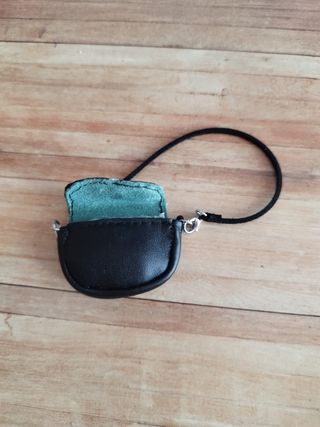 Bolso negro y turquesa para muñecas 1/6