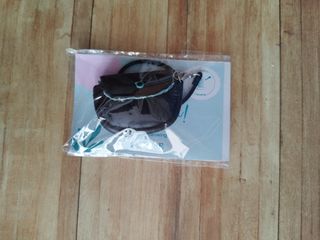 Bolso negro y turquesa para muñecas 1/6