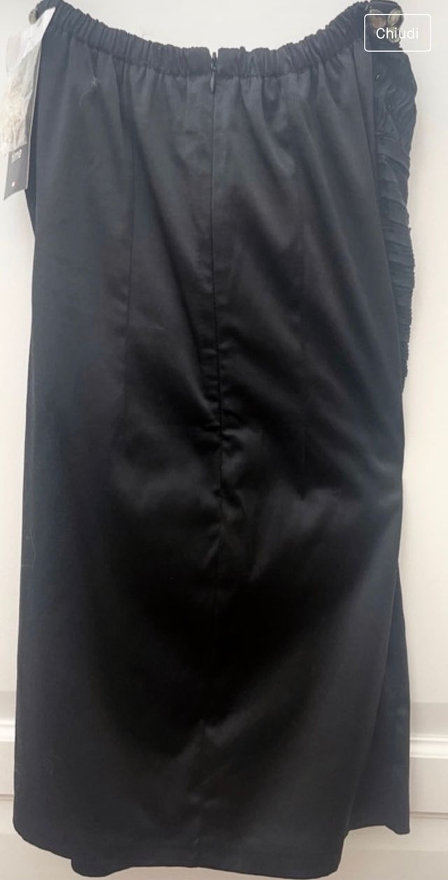 Vestito corto nero con strass tg XS