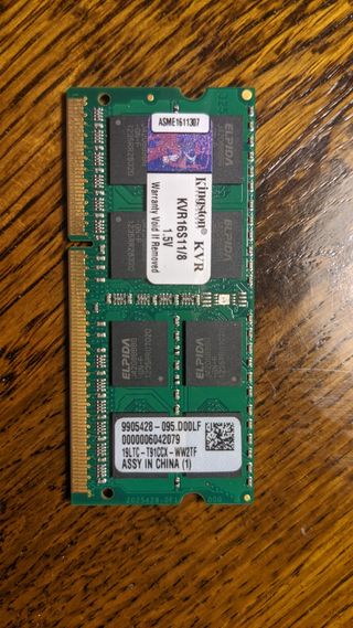 RAM 8GB X 2 KVR16S11/8