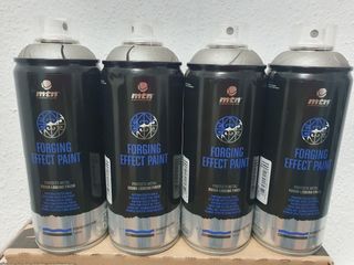 Sprays de pintura efecto forja montana.