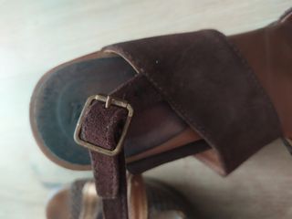 Sandalias tacón piel marca Barminton