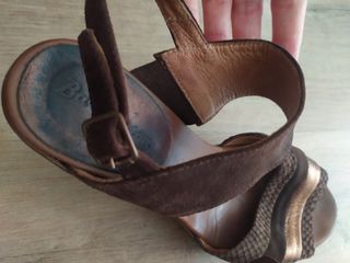 Sandalias tacón piel marca Barminton