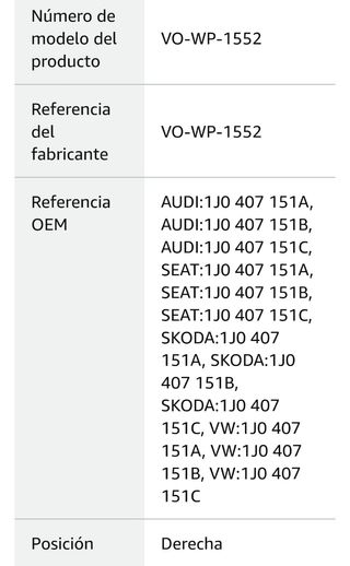 BRAZO SUSPENSION  SEAT AUDI SKODA