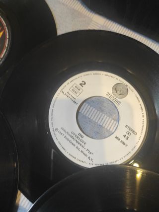 8 discos  vinilos singles heavy metal 80'