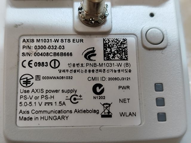 Solo 100€ a gennaio! Telecamera di rete Axis M1031-W