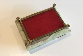 Joyero de Alabastro Italiano Vintage