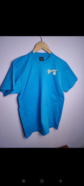 Camiseta azul baseball