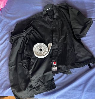 Kimono negro de niño (6-8 años)