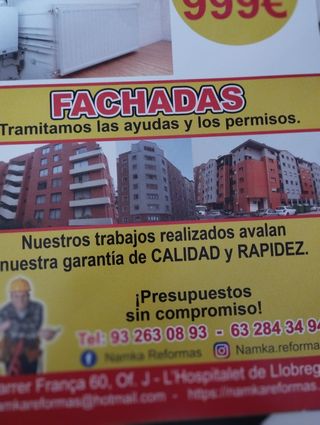 REFORMAS DE CONSTRUCCIÓN/GARAGES/BALCONES/PORTALES