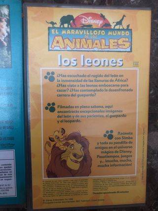 lote Peliculas Disney VHS