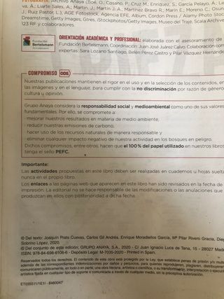 Libro historia Anaya 1º Bachillerato