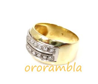 Anillo oro 18k y diamantes