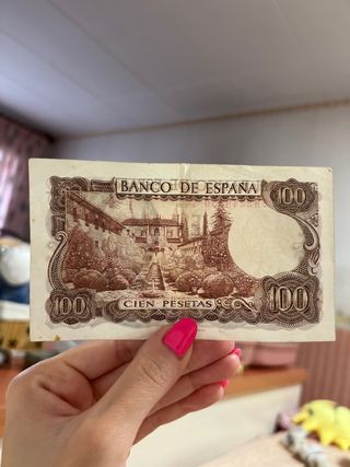 Billete 100 pesetas banco de España . De 1970