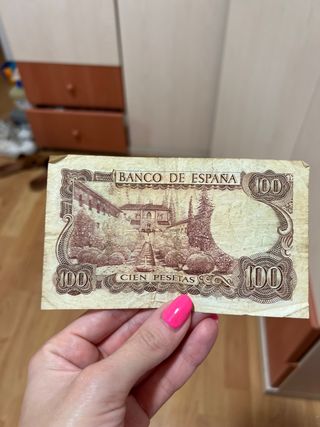 Billete 100 pesetas banco de España . De 1970