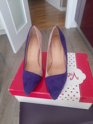 Zapatos stilettos bicolor