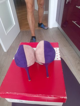 Zapatos stilettos bicolor