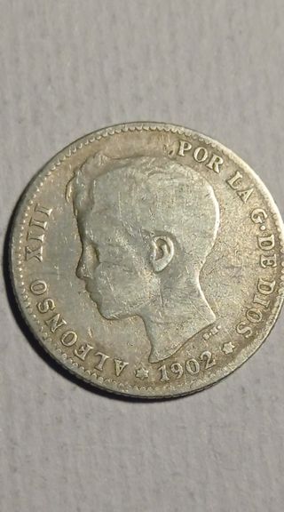 1 peseta 1902 *19*02 Madrid SM V