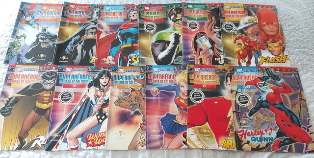 LOTE 11 FASCICULOS FIGURAS COLECCION DC COMICS