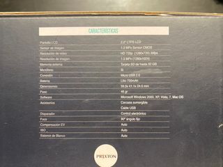 Camada PRIXTON action cam 720 hd. Sumergible