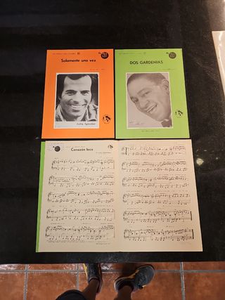 Partituras piano y guitarra antiguas