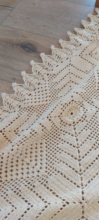 Manta/mantel/tapete/colcha de ganchillo