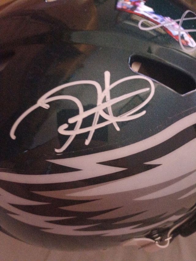 casco auténtico firmado Philadelphia eagles nfl