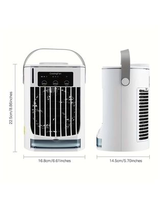 Ventilador usb portátil 4 en 1 digital