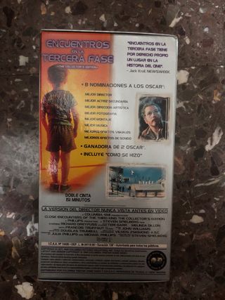 Pelicula Encuentros en la tercera fase VHS