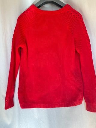 Tommy Hilfiger = jersey rojo = talla S amplia 