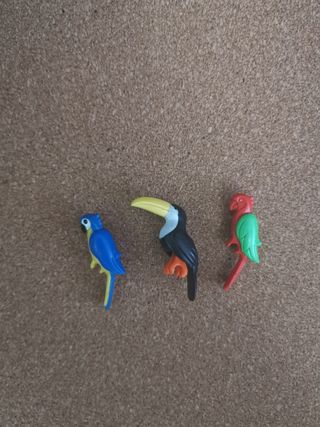 lote loros y tucan playmobil