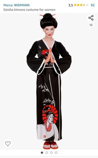 Disfraz geisha japonesa
