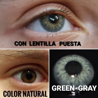 LENTILLAS COLOR GREEN GRAY