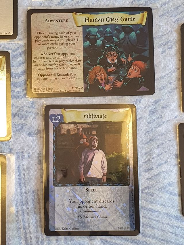 Cartas Harry Potter TCG