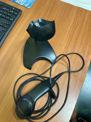 Lector codigo de barras + soporte