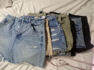 9 tejanos cortos talla 40