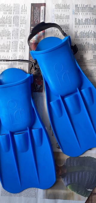 set maschera e pinne  regolabili 38/40