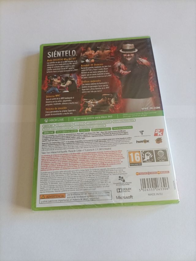 WWE 2015 XBOX 360 (Nuevo, precintado)