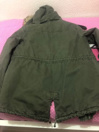 parka verde acolchada