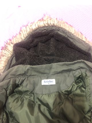 parka verde acolchada