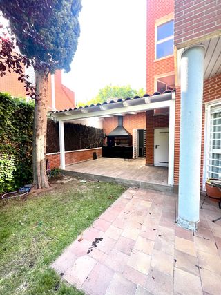 porche madera barbacoa pergol cenador