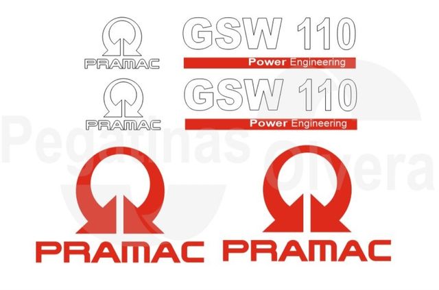 Kit adhesivos Generador Pramac GSW 110