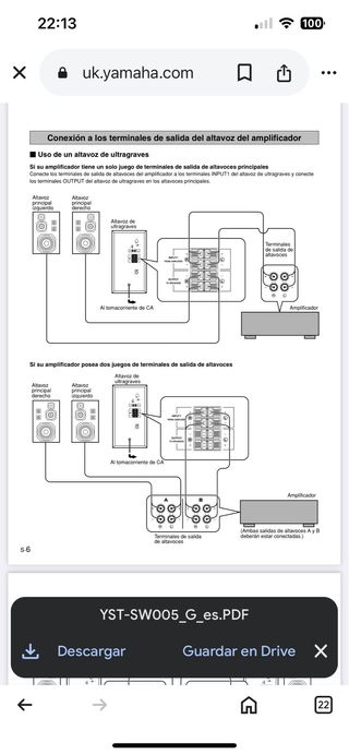 grupo de Altavoces Yamaha