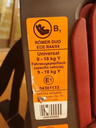 Silla coche bebé Mercedes Benz