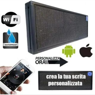 ip65 LED indoor outdoor wifi light sign with custo