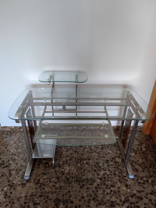 Escritorio cristal
