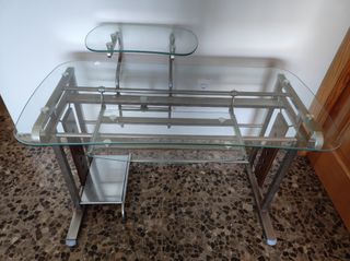 Escritorio cristal