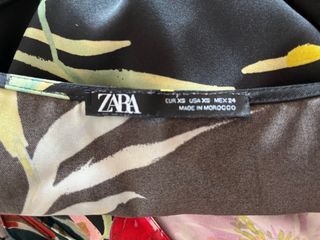 Mono negro estampado Seda Zara - eventos