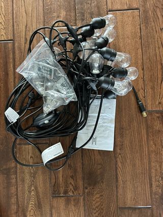 3 Color Outdoor LED Dimmable String Lights for Pat