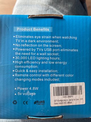 Tira Led ambiente TV